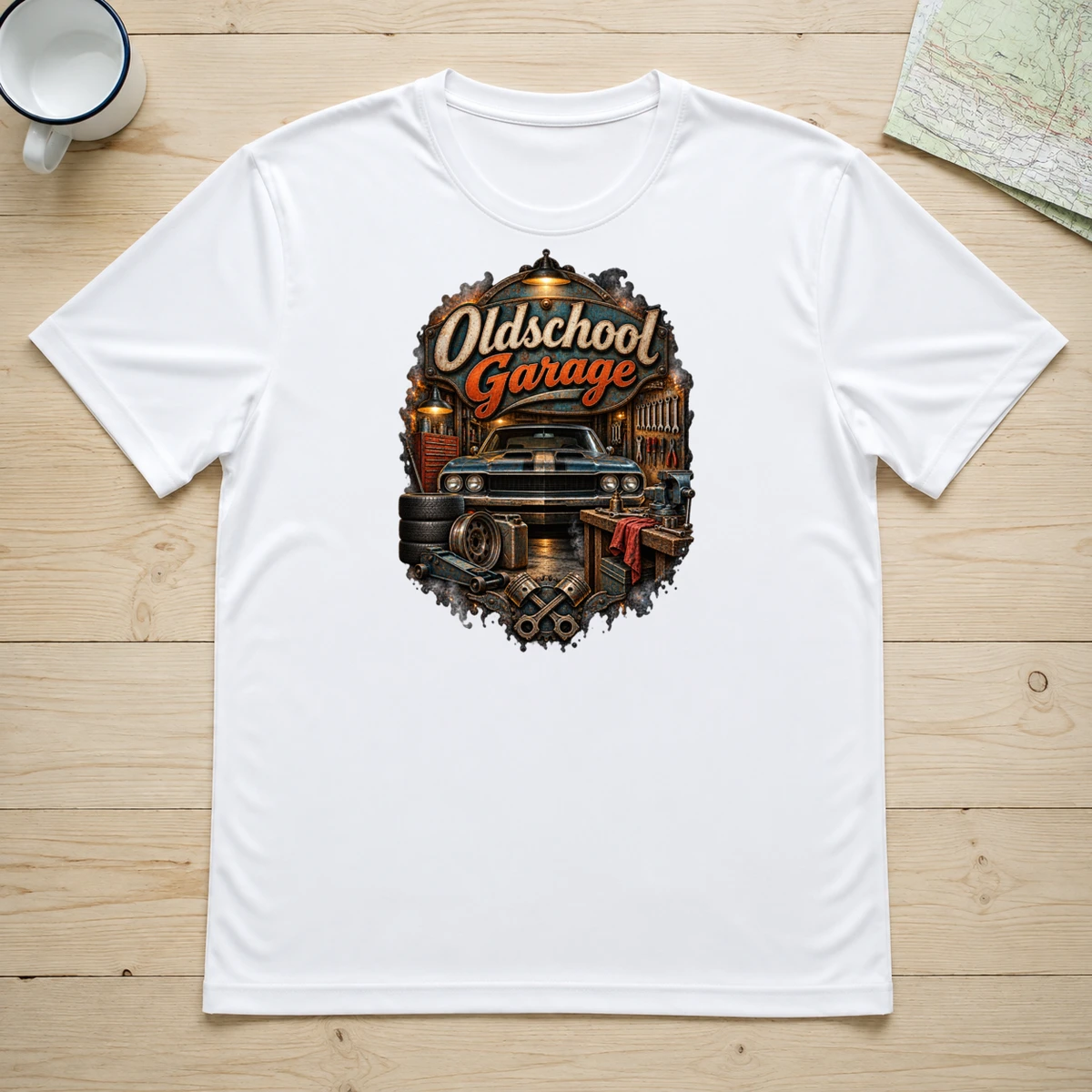 Oldschool Garage T-Shirt Sublimation | Marketing-MV