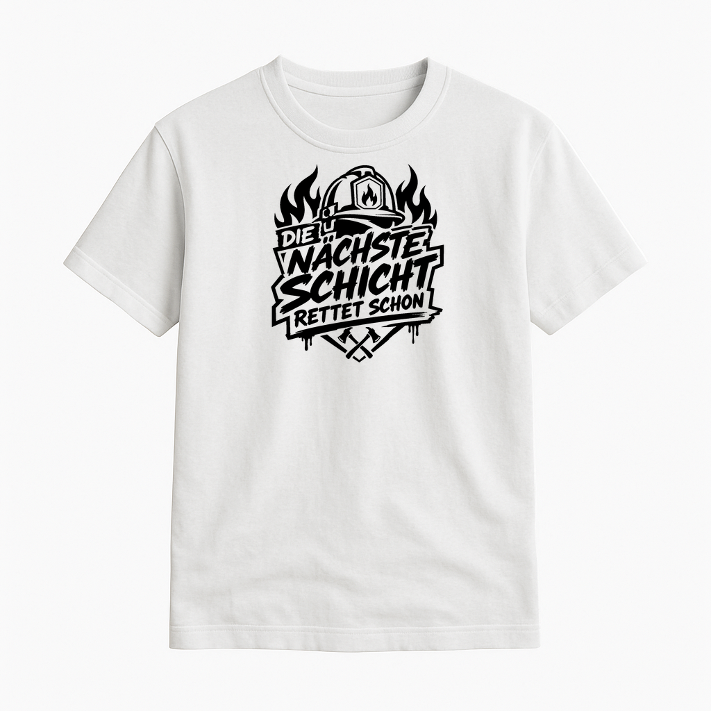 Produktinformationen "T-Shirt "Die nächste Schicht rettet schon" Jugendfeuerwehr Shirt by Marketing-MV.com"