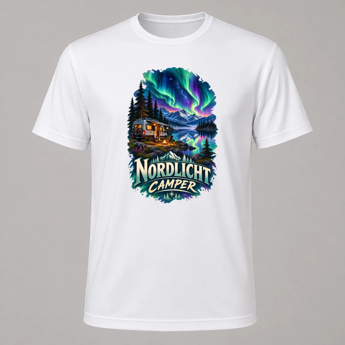 Nordlicht Camper T-Shirt Sublimation | Marketing-MV