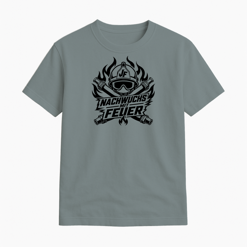 T-Shirt Jugendfeuerwehr "Nachwuchs mit Feuer" Feuerwehrshirt by Marketing-MV.com
