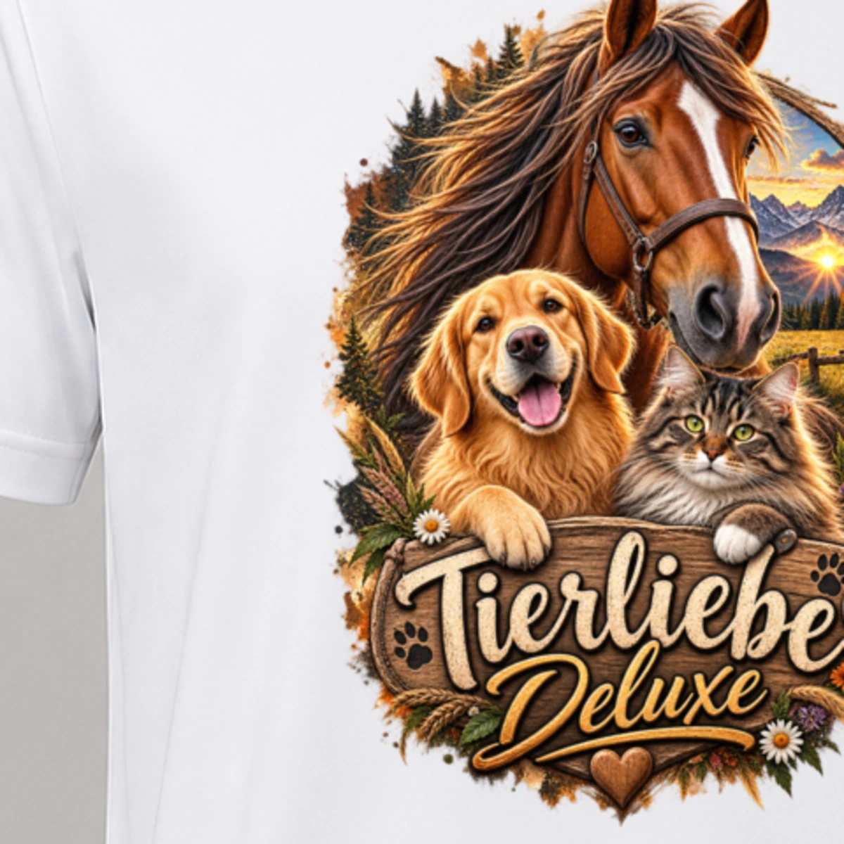 Tierliebe Deluxe T-Shirt Sublimation | Marketing-MV