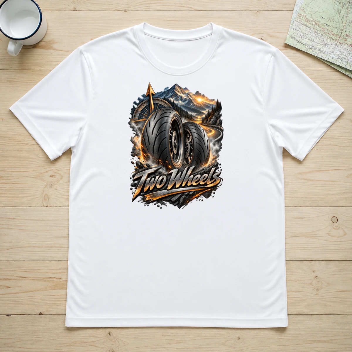 Two Wheels T-Shirt Sublimation | Marketing-MV