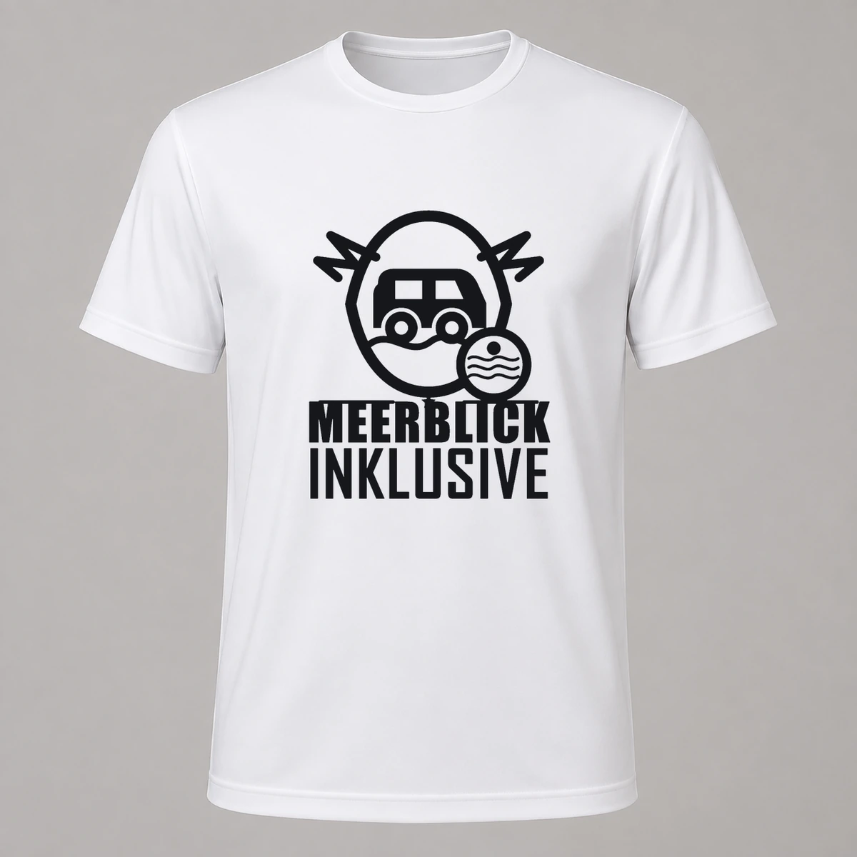Meerblick inklusive T-Shirt Flexdruck | Marketing-MV
