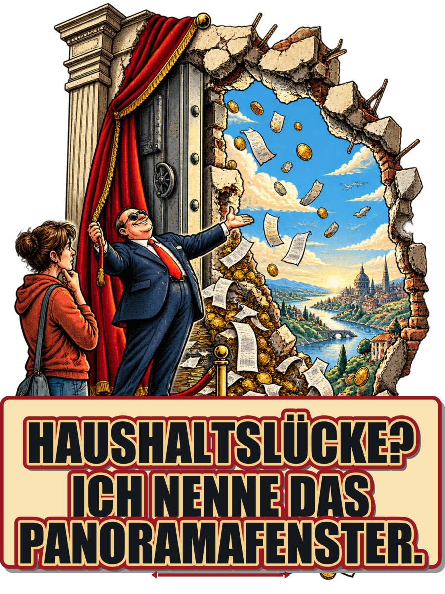 Haushaltslücke? Ich nenne das Panoramafenster.
