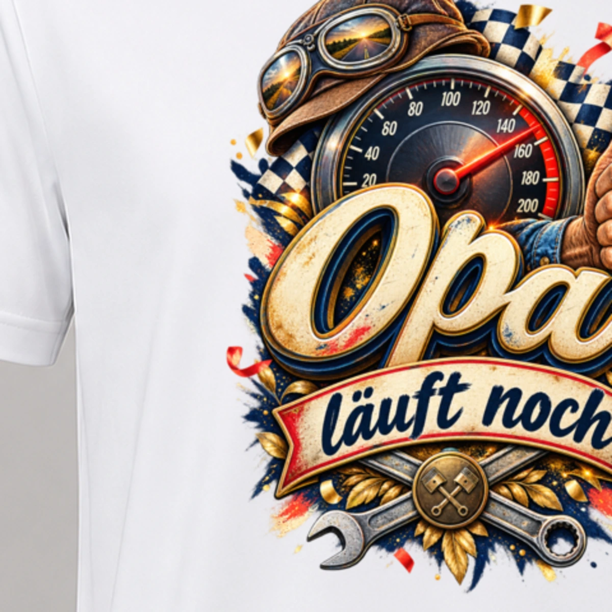Opa laeuft noch T-Shirt Sublimation | Marketing-MV