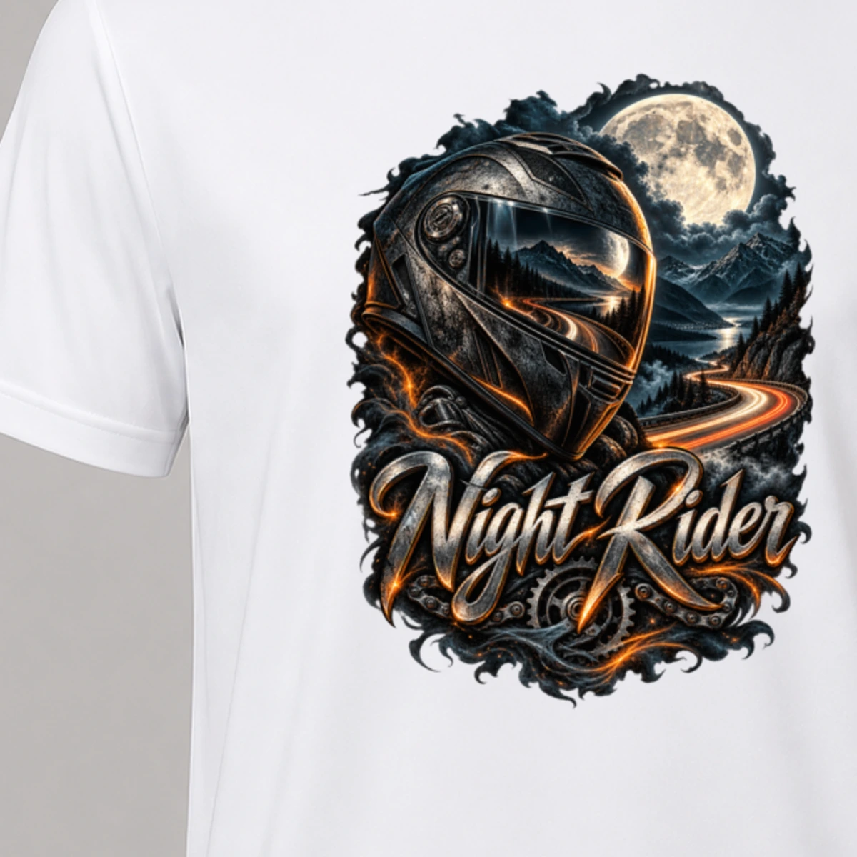 Night Rider T-Shirt Sublimation | Marketing-MV