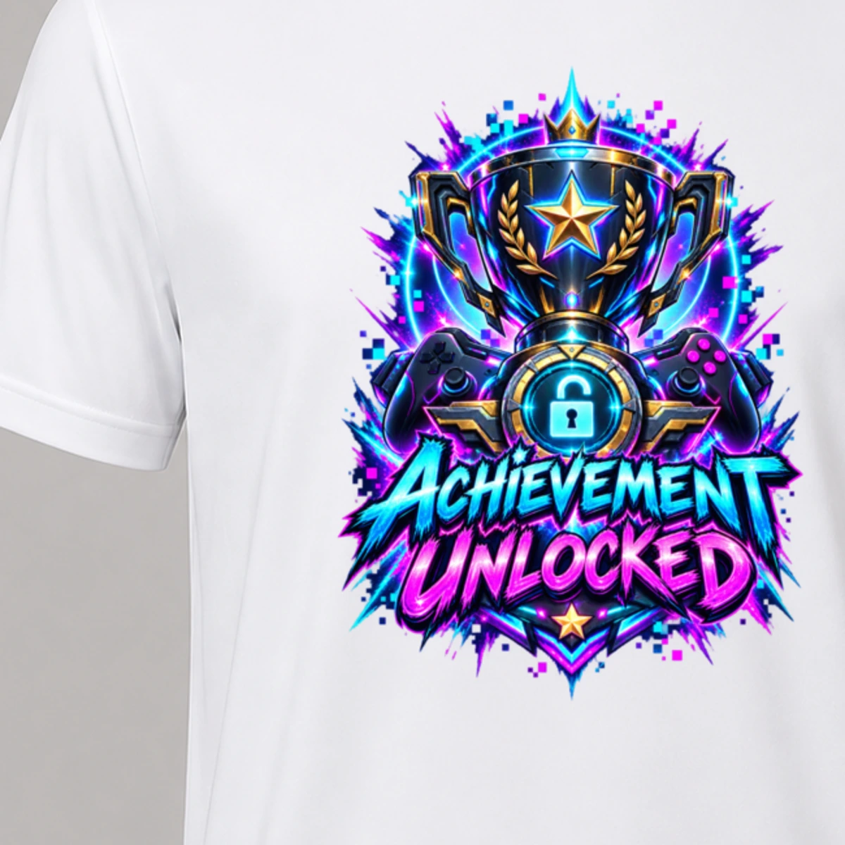 Achievement Unlocked T-Shirt Sublimation | Marketing-MV
