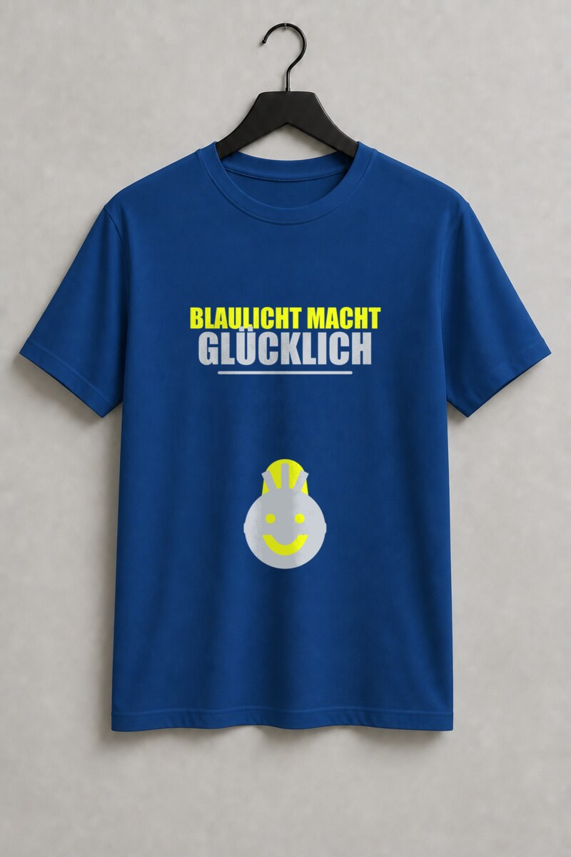 Glücklich unter Blaulicht