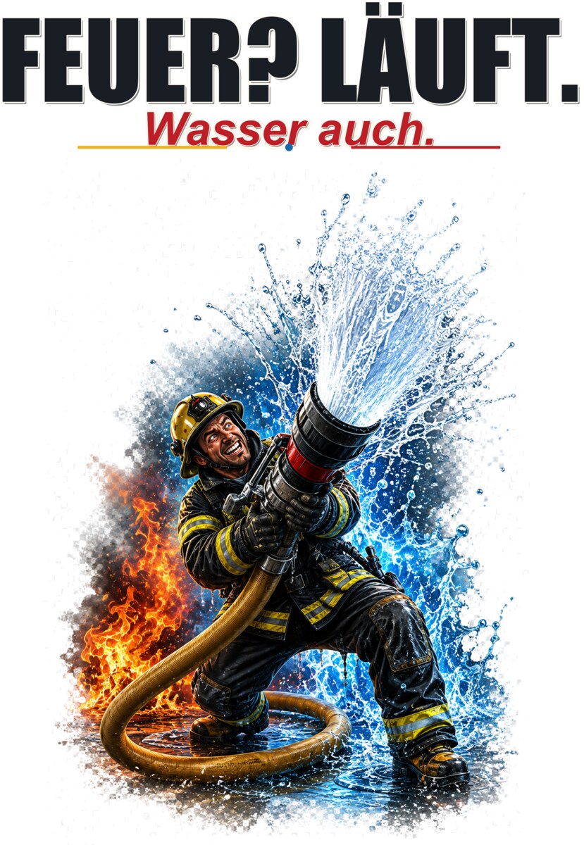 Feuer? Läuft. Wasser auch.