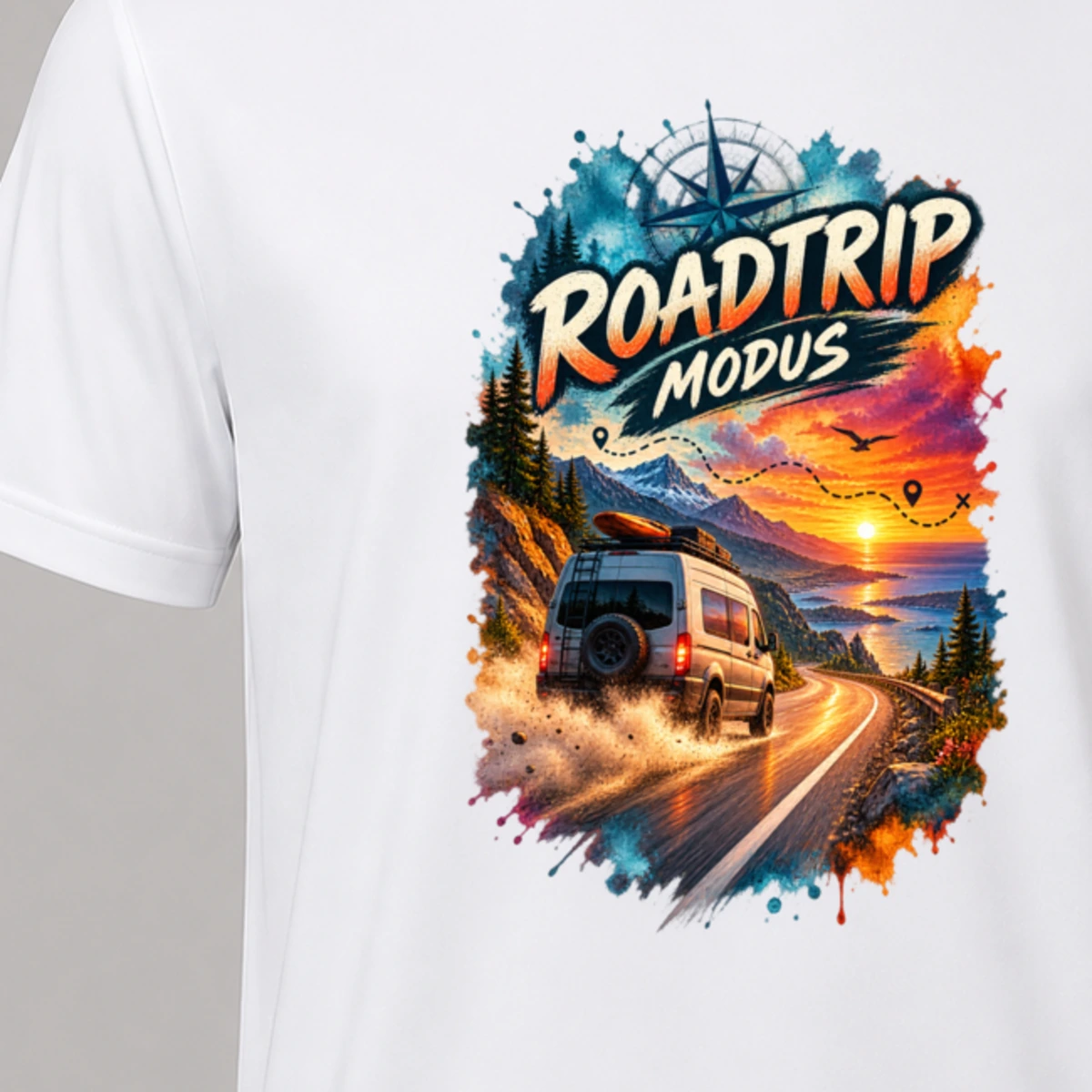 Roadtrip Modus T-Shirt Sublimation | Marketing-MV