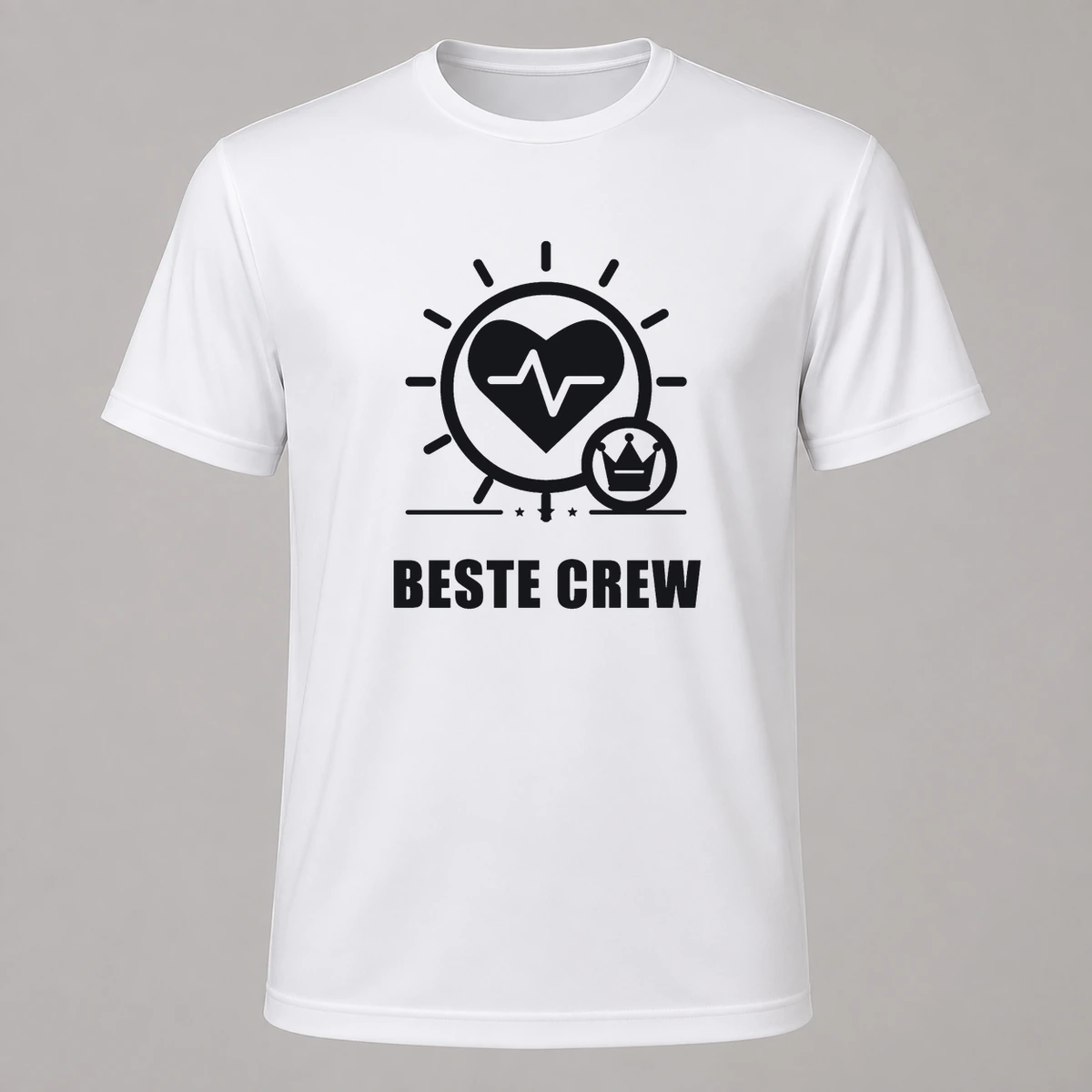 Beste Crew T-Shirt Flexdruck | Marketing-MV