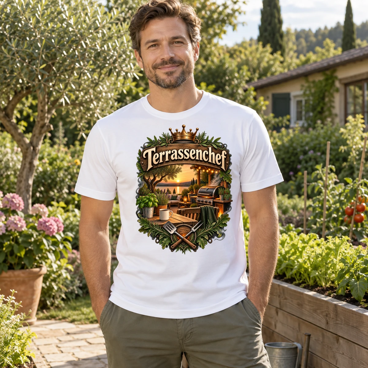 Terrassenchef T-Shirt Sublimation | Marketing-MV
