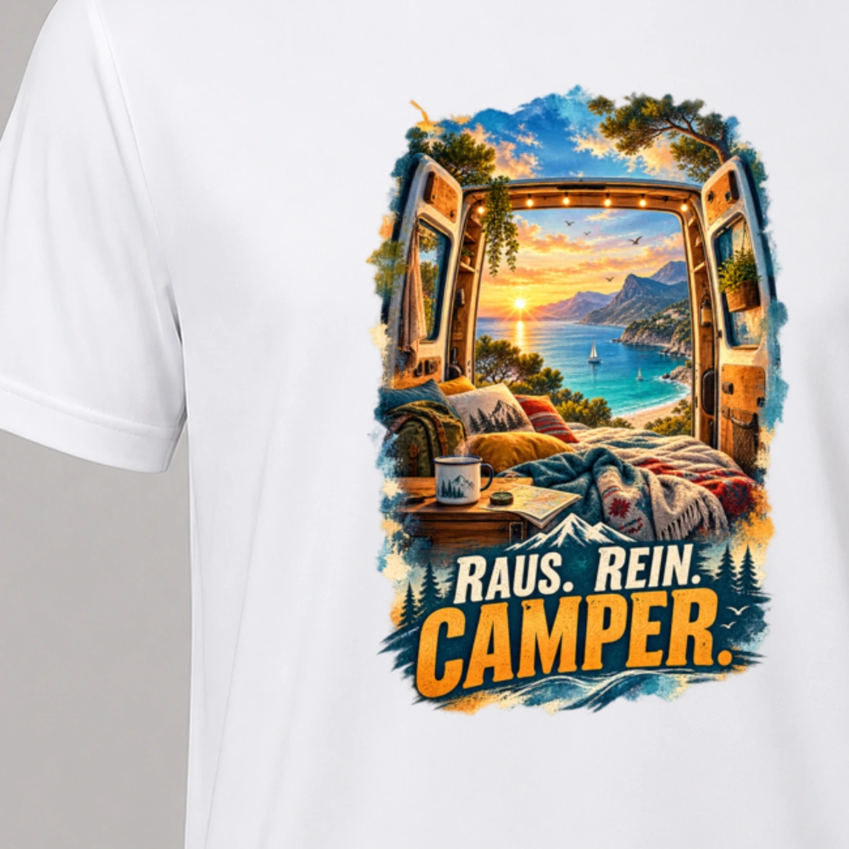 Raus Rein Camper T-Shirt Sublimation | Marketing-MV