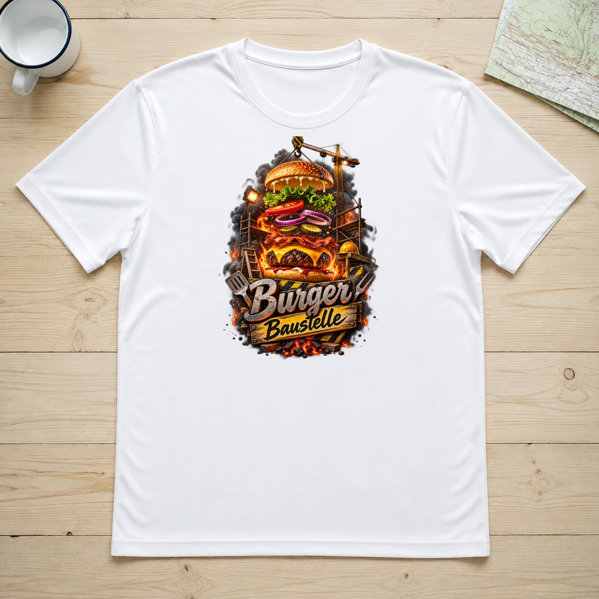 Burger Baustelle T-Shirt Sublimation | Marketing-MV