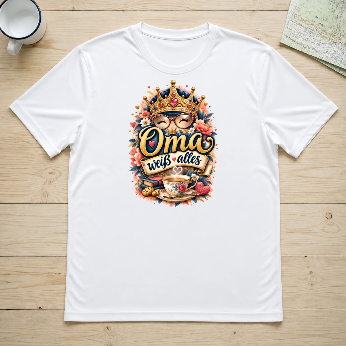 Oma weiss alles T-Shirt Sublimation | Marketing-MV