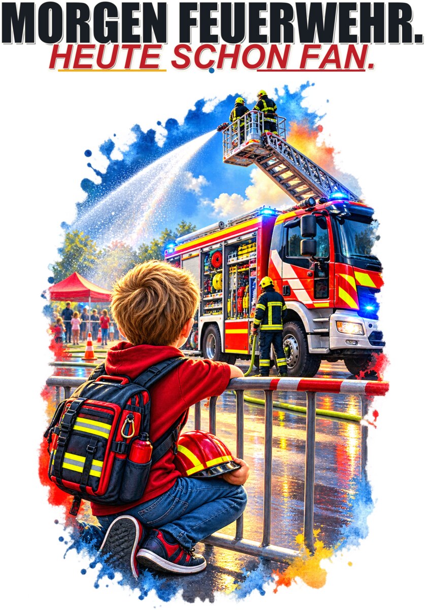 Morgen Feuerwehr. Heute schon Fan.