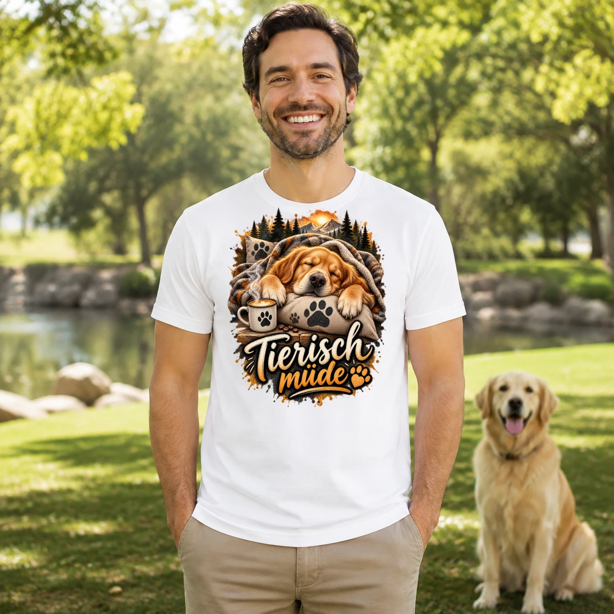 Tierisch müde T-Shirt Sublimation | Marketing-MV