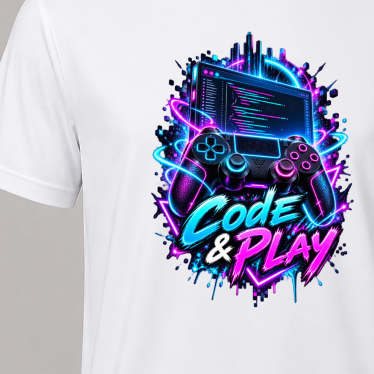 Code und Play T-Shirt Sublimation | Marketing-MV
