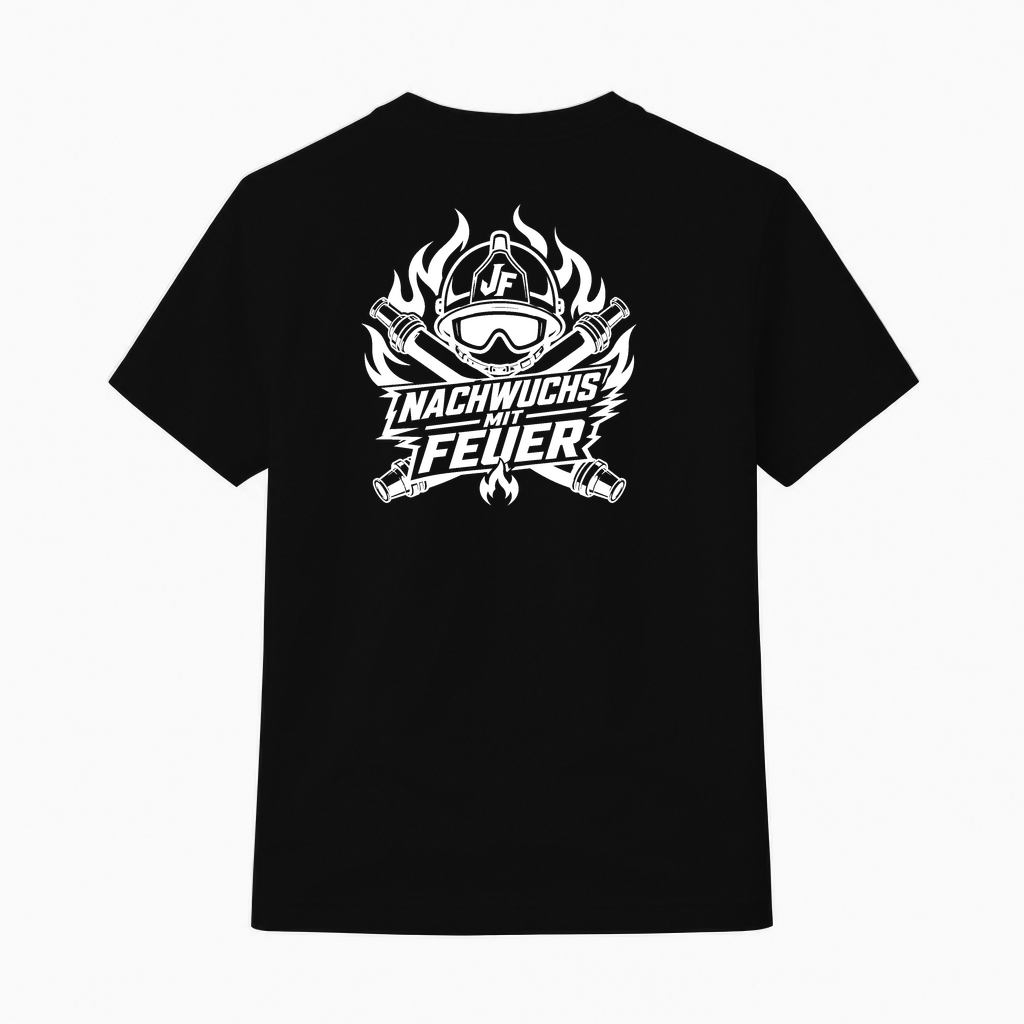 T-Shirt Jugendfeuerwehr "Nachwuchs mit Feuer" Feuerwehrshirt by Marketing-MV.com