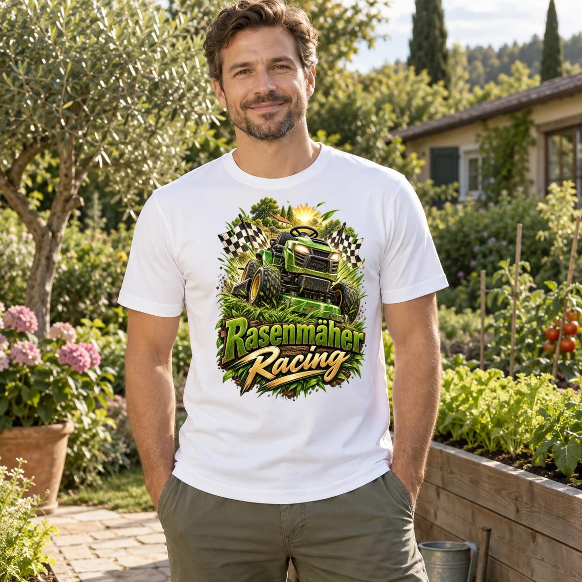 Rasenmaeher Racing T-Shirt Sublimation | Marketing-MV