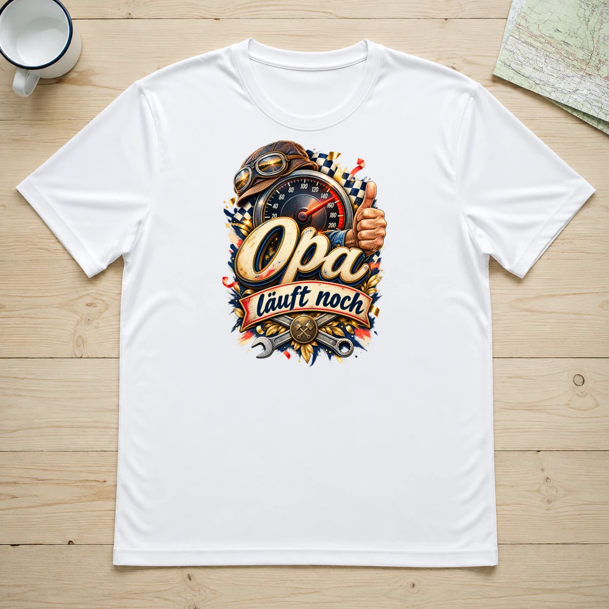 Opa laeuft noch T-Shirt Sublimation | Marketing-MV