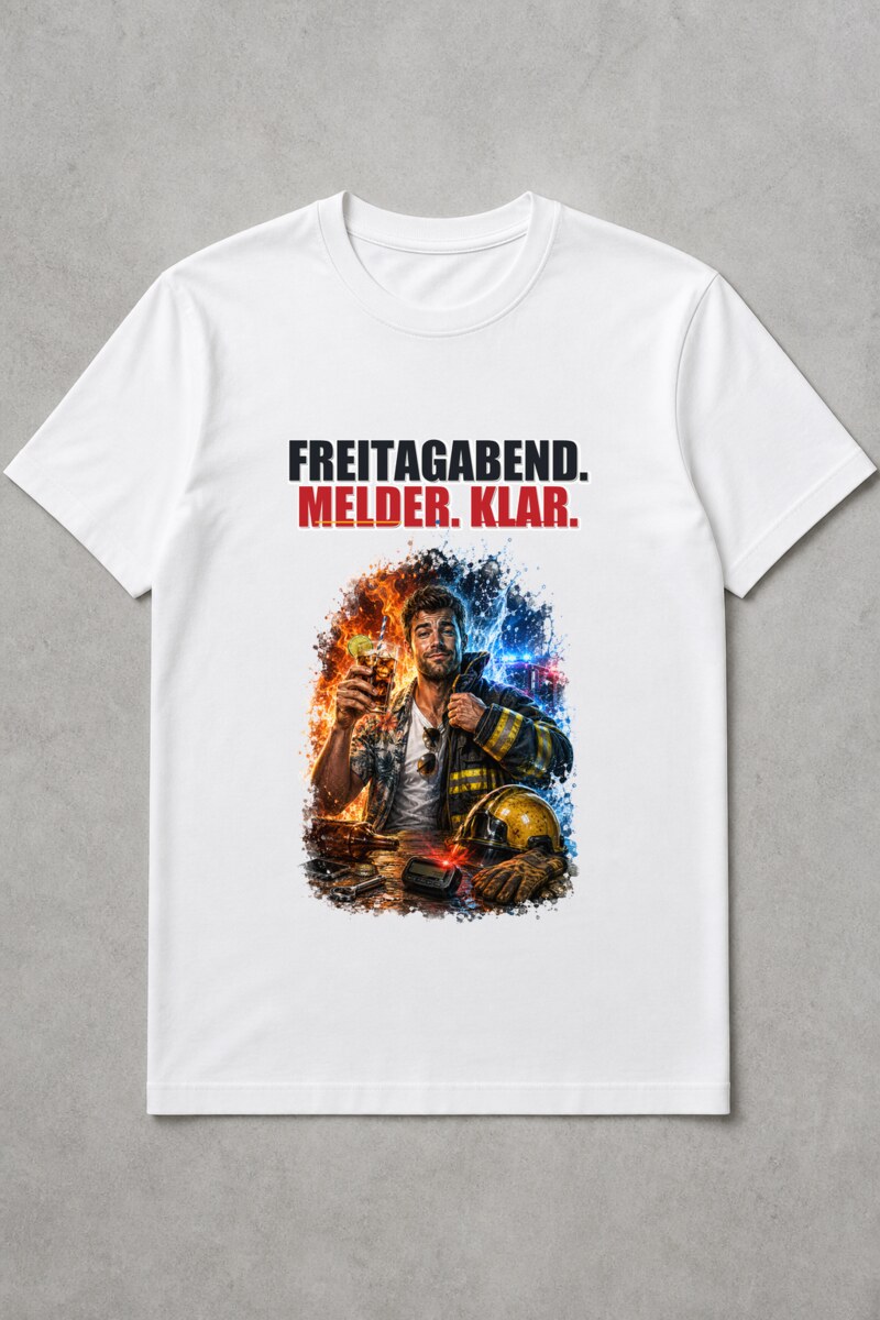 Freitagabend. Melder. Klar.