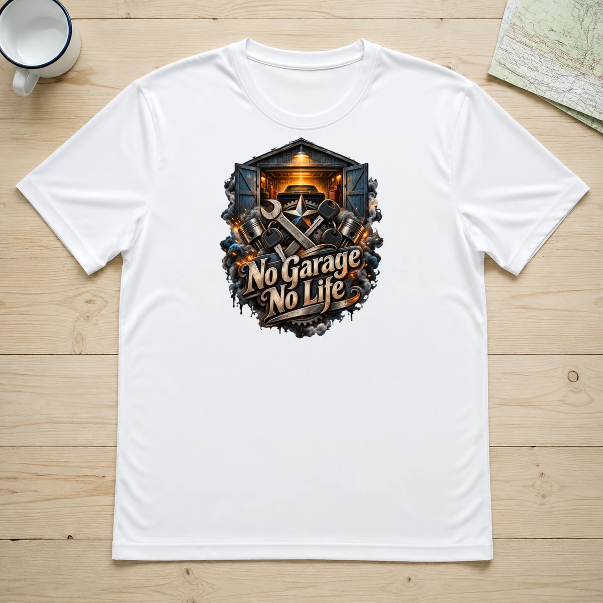 No Garage no Life T-Shirt Sublimation | Marketing-MV