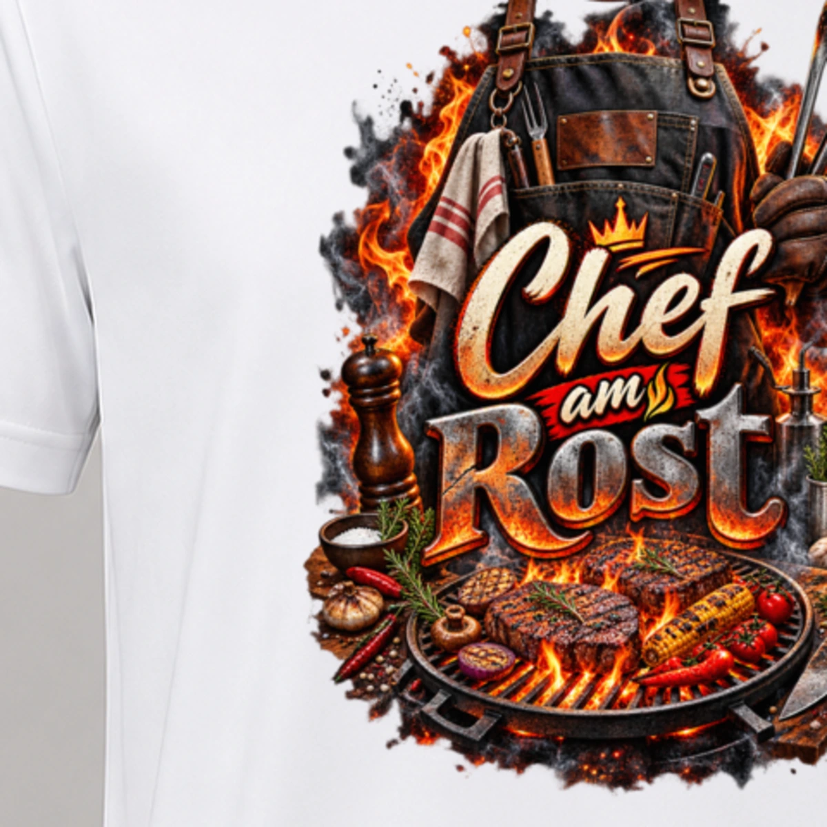 Chef am Rost T-Shirt Sublimation | Marketing-MV