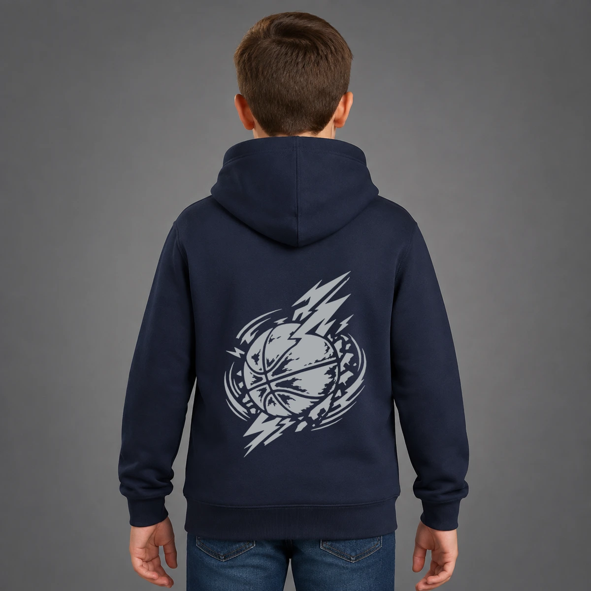 Basketball-Blitz Kids Sweatshirtjacke | reflect+ by Marketing-MV