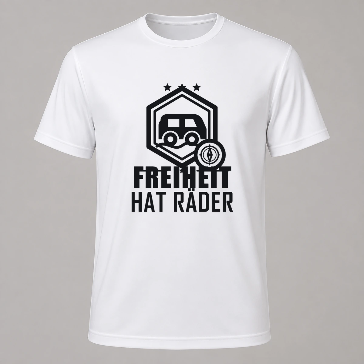 Freiheit hat Raeder T-Shirt Flexdruck | Marketing-MV