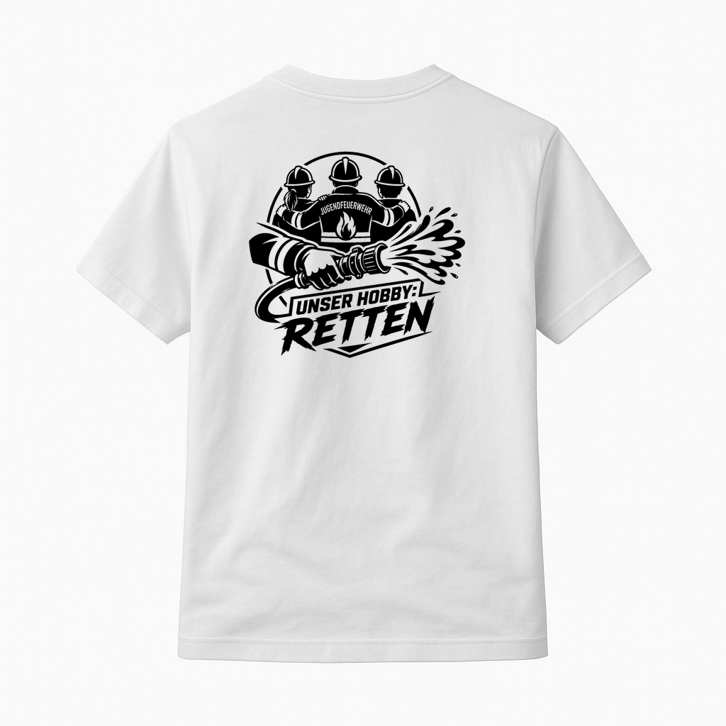 T-Shirt "Unser Hobby Retten" Jugendfeuerwehr Shirt by Marketing-MV.com