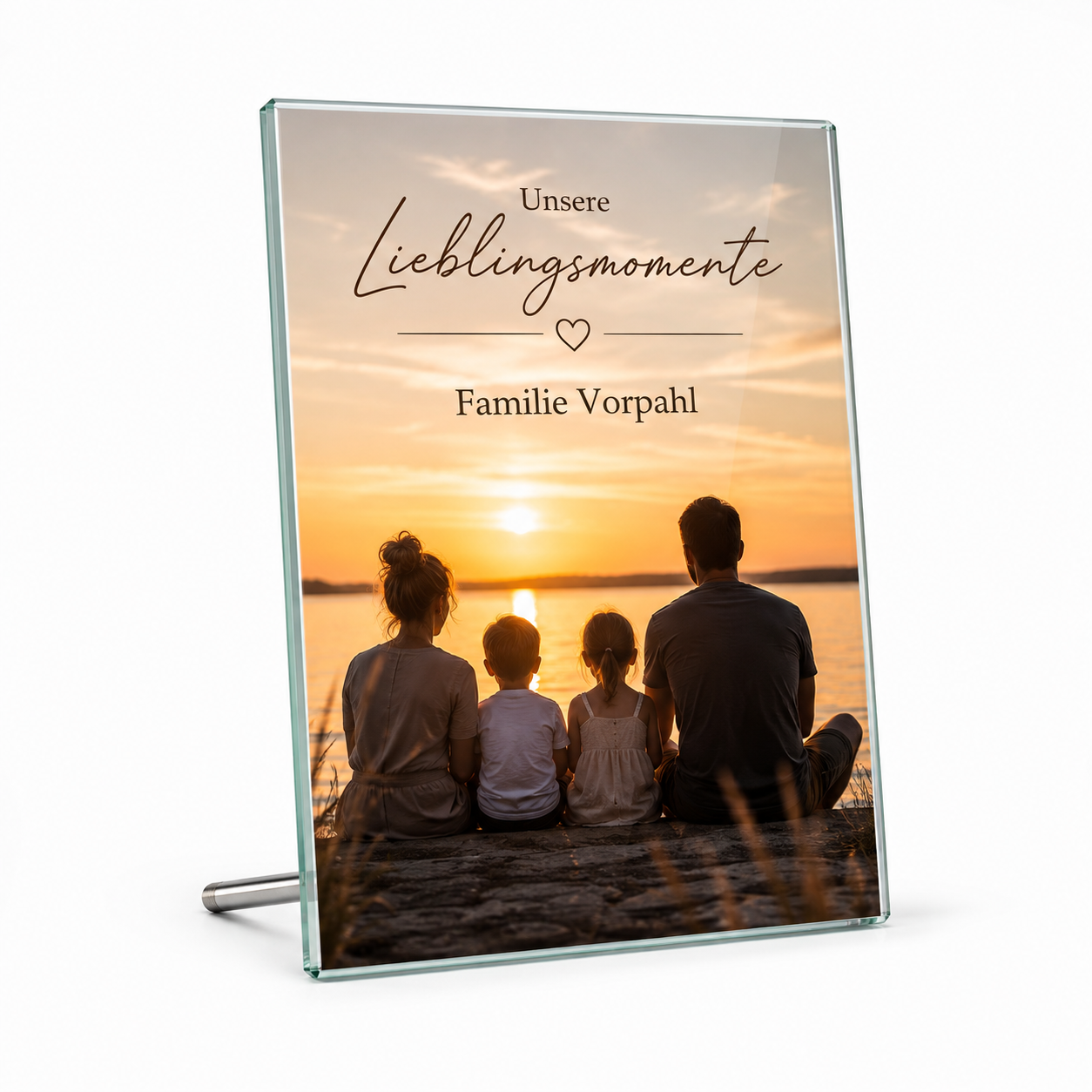 Personalisierter Glasaufsteller BELLA