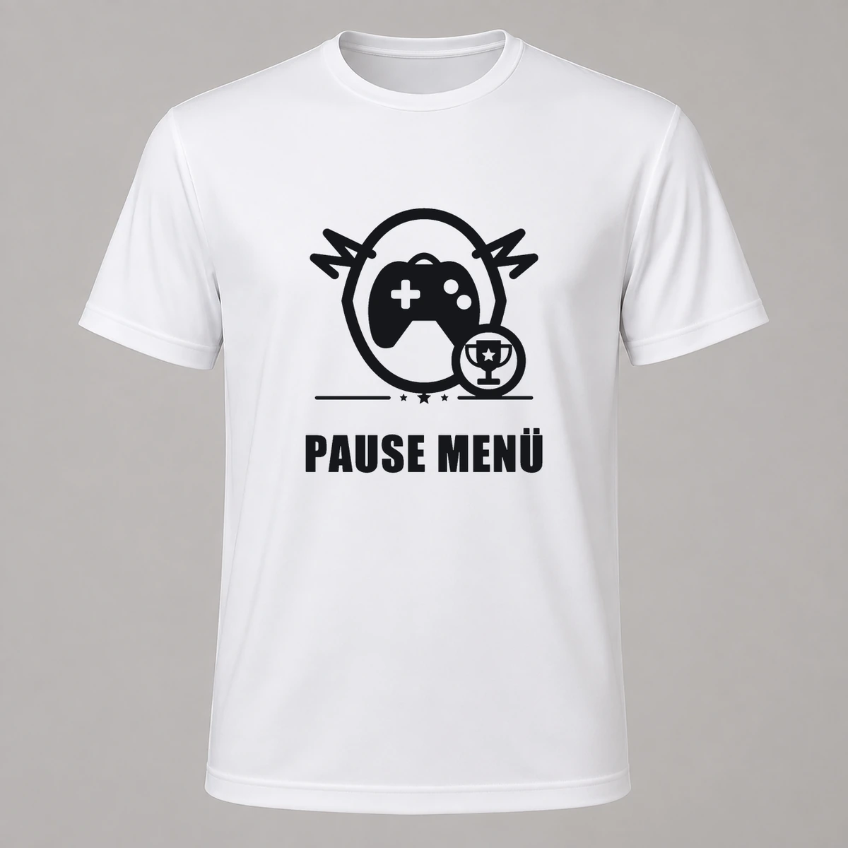 Pause Menue T-Shirt Flexdruck | Marketing-MV