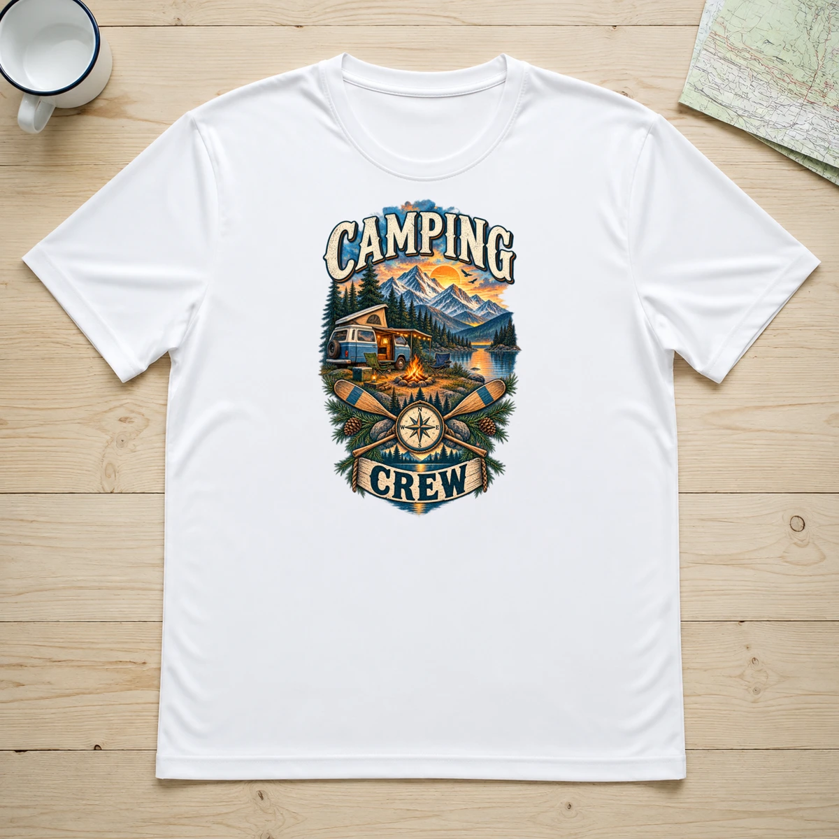 Camping Crew T-Shirt Sublimation | Marketing-MV
