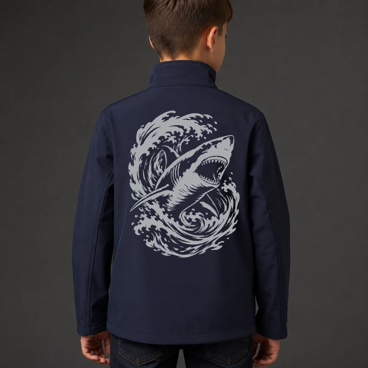 Haiwelle Kids Softshelljacke | reflect+ by Marketing-MV