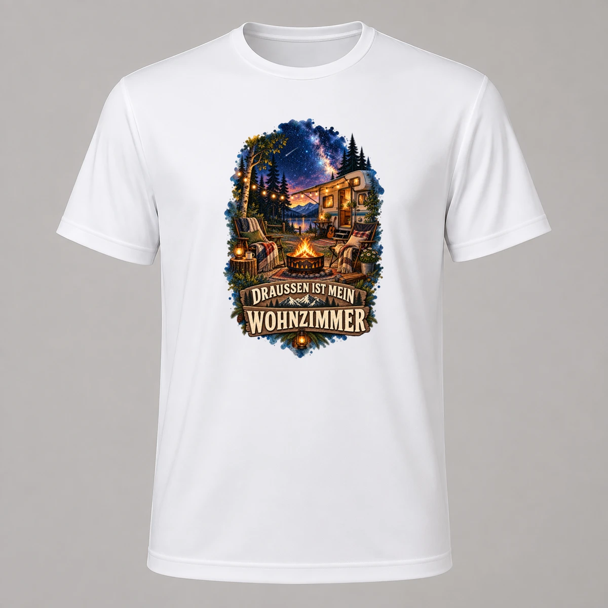 Draussen ist mein Wohnzimmer T-Shirt Sublimation | Marketing-MV