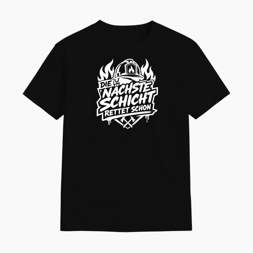Produktinformationen "T-Shirt "Die nächste Schicht rettet schon" Jugendfeuerwehr Shirt by Marketing-MV.com"