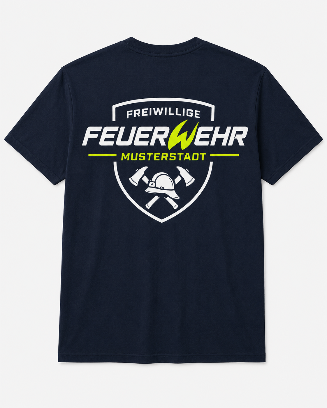 Feuerwehr T-Shirt »Freiwillige Feuerwehr – Wappen« – Navy