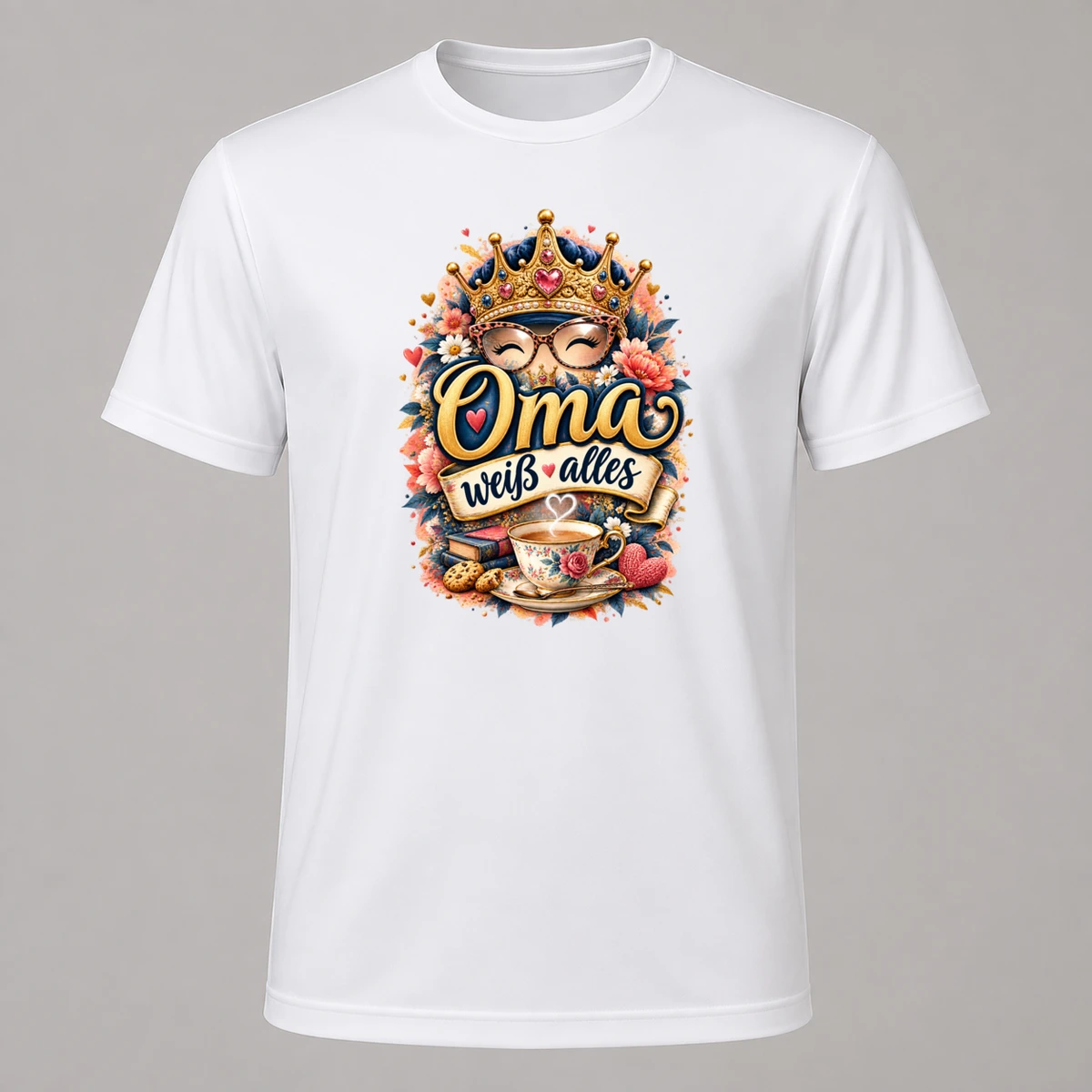 Oma weiss alles T-Shirt Sublimation | Marketing-MV