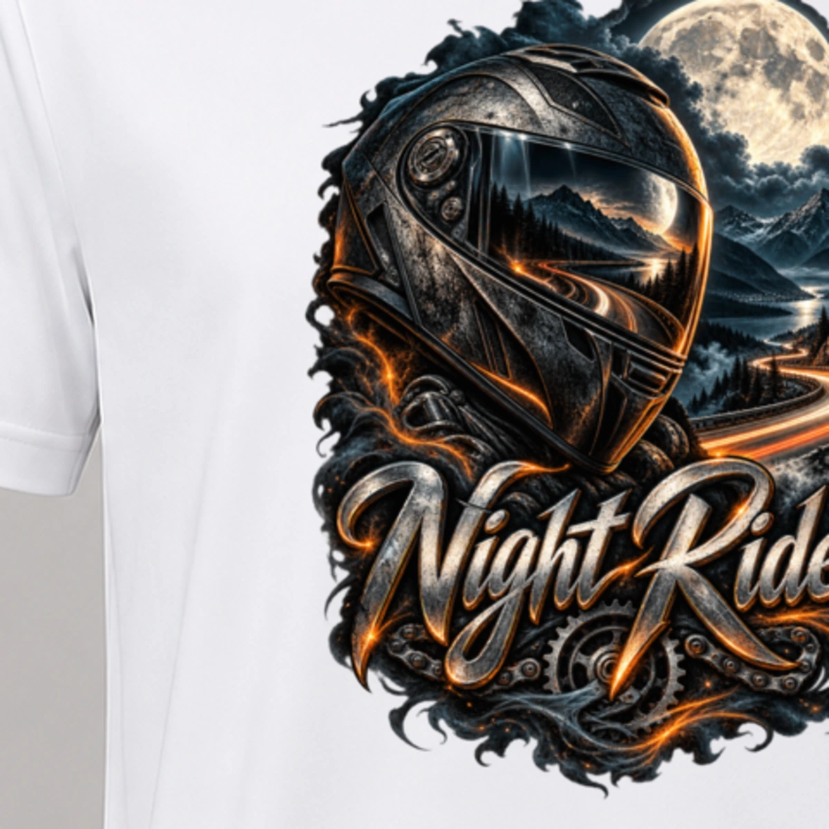 Night Rider T-Shirt Sublimation | Marketing-MV