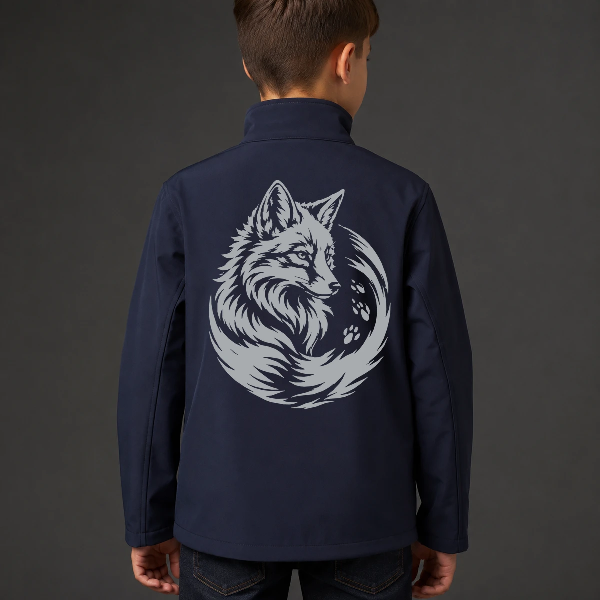 Fuchsfährte Kids Softshelljacke | reflect+ by Marketing-MV