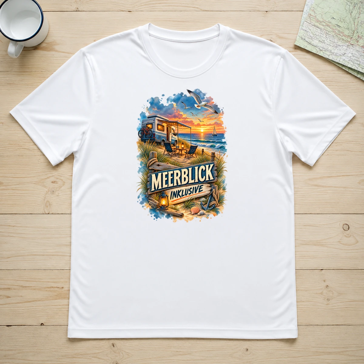 Meerblick inklusive T-Shirt Sublimation | Marketing-MV