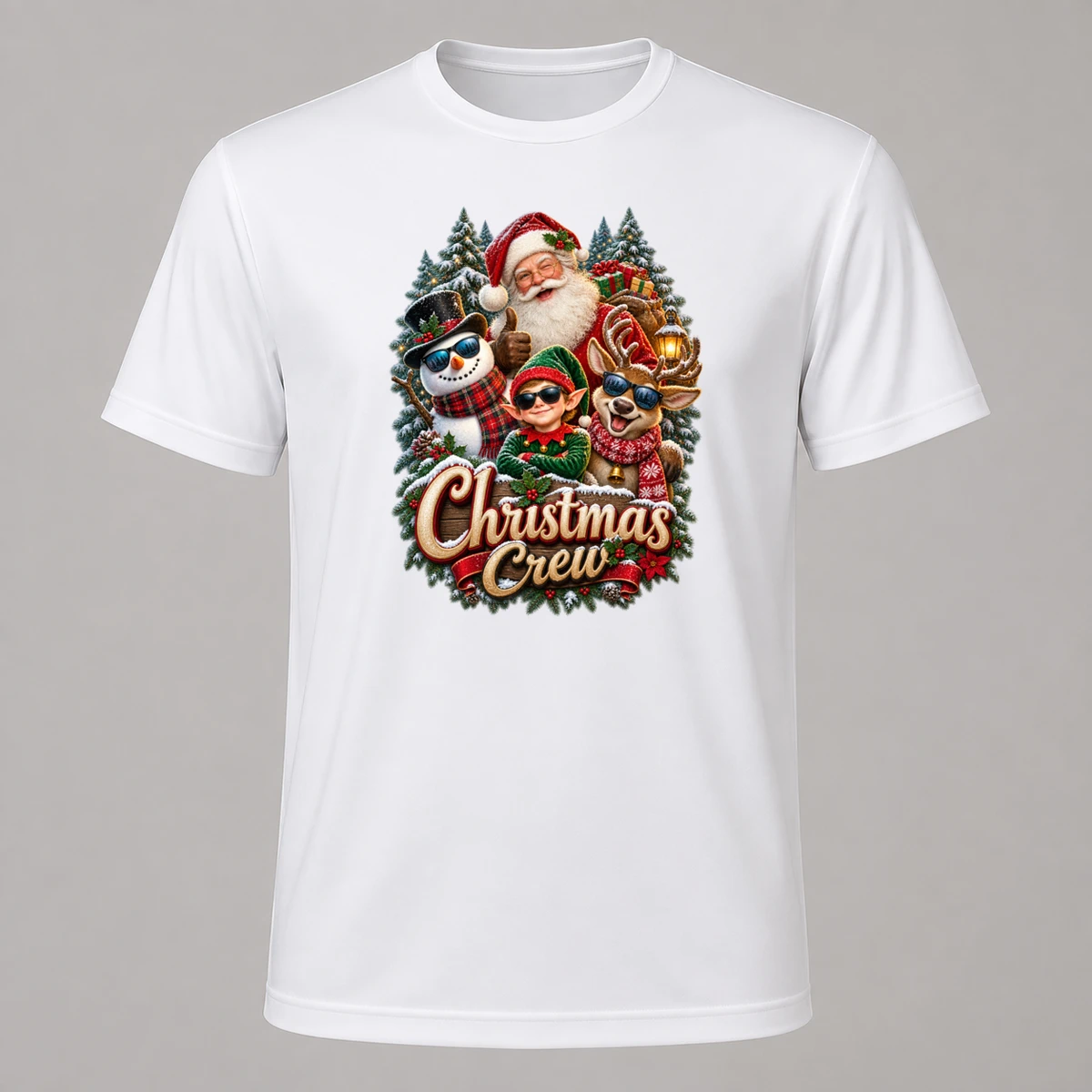Christmas Crew T-Shirt Sublimation | Marketing-MV