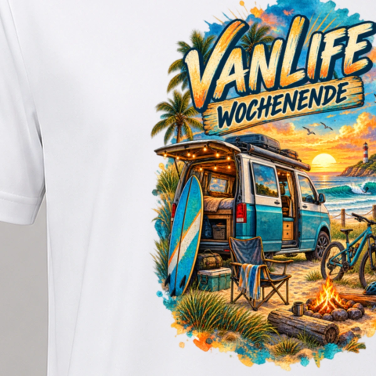 Vanlife Wochenende T-Shirt Sublimation | Marketing-MV