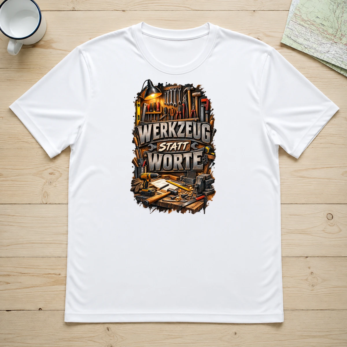Werkzeug statt Worte T-Shirt Sublimation | Marketing-MV