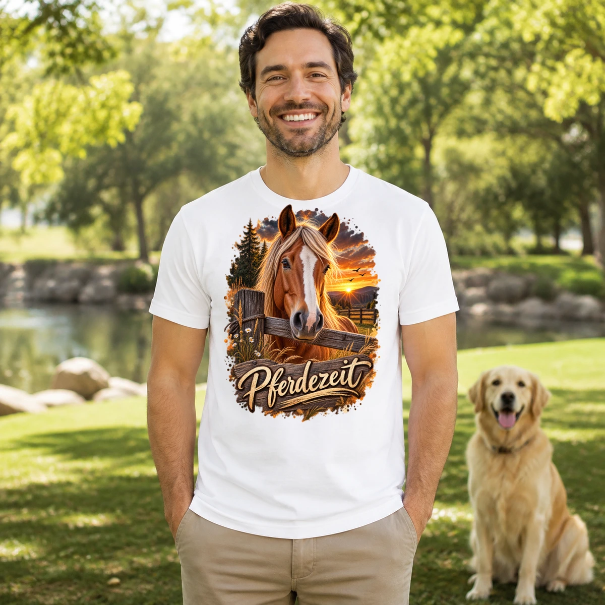 Pferdezeit T-Shirt Sublimation | Marketing-MV