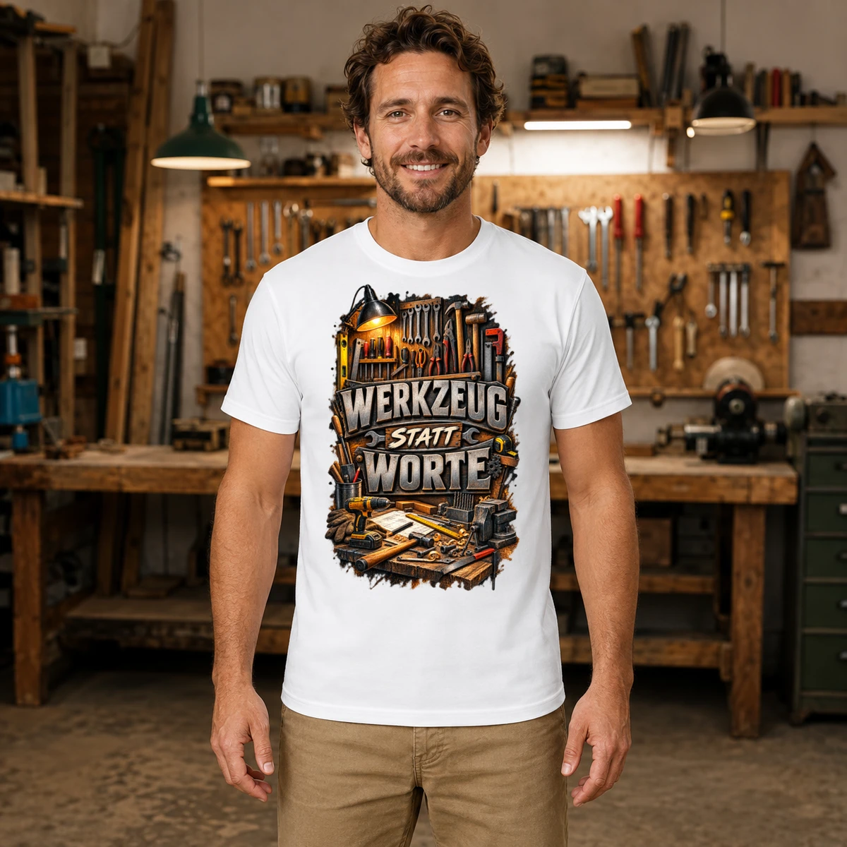 Werkzeug statt Worte T-Shirt Sublimation | Marketing-MV