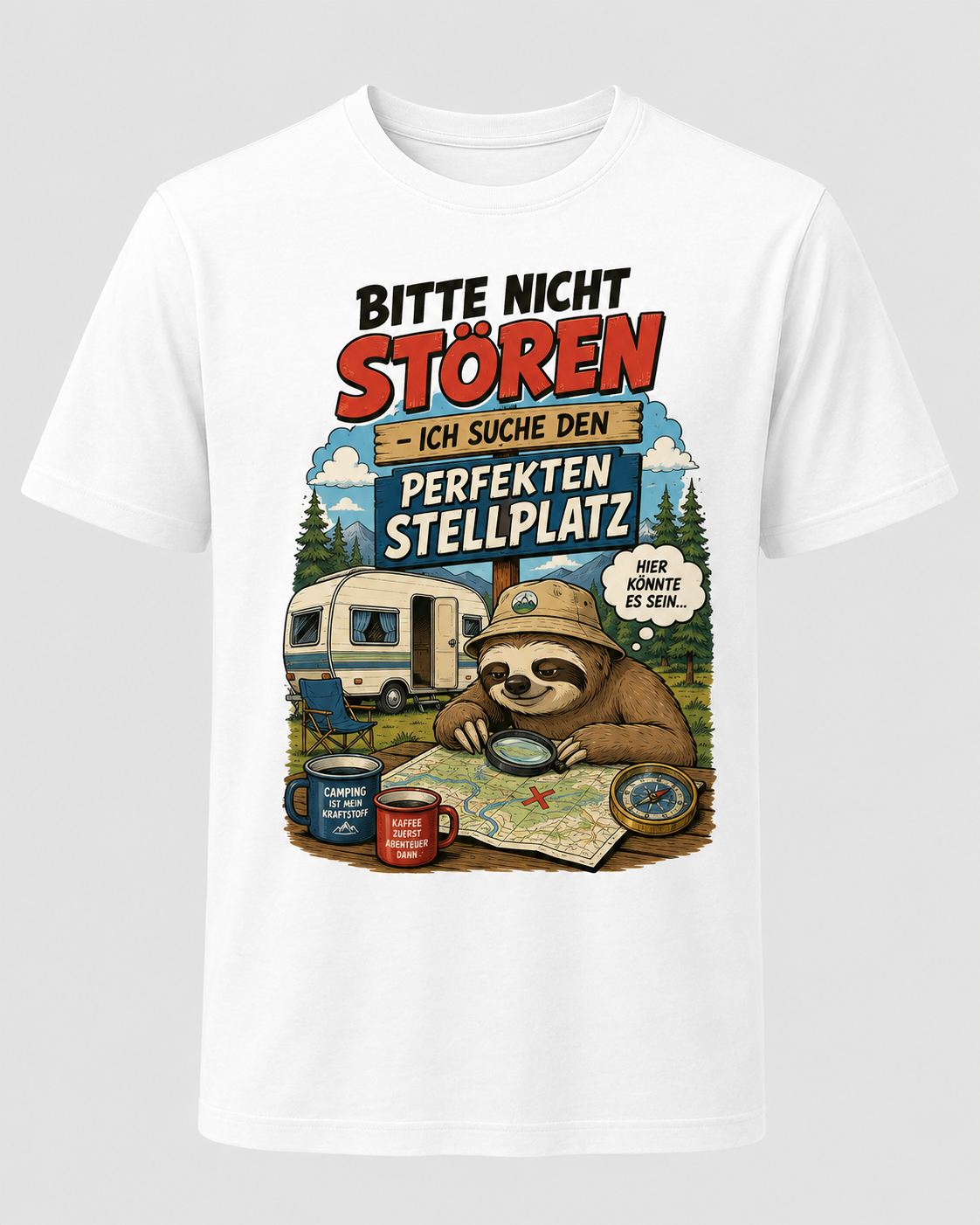 Bitte nicht stören perfekter Stellplatz – Camper T-Shirt