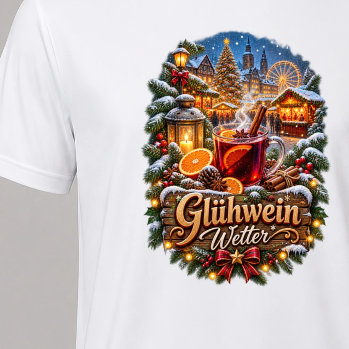 Glühwein Wetter T-Shirt Sublimation | Marketing-MV