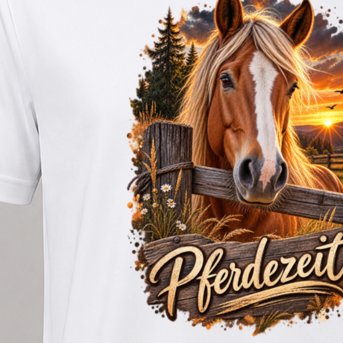 Pferdezeit T-Shirt Sublimation | Marketing-MV